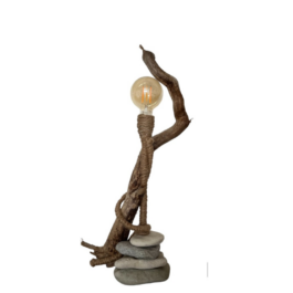 PETITE LAMPE EN BOIS FLOTTE